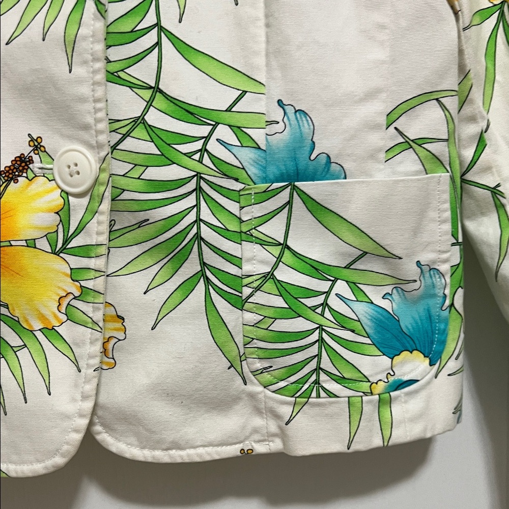 Rafaella 🦩 Women's Tropical Floral Blazer - Picture 4 of 8